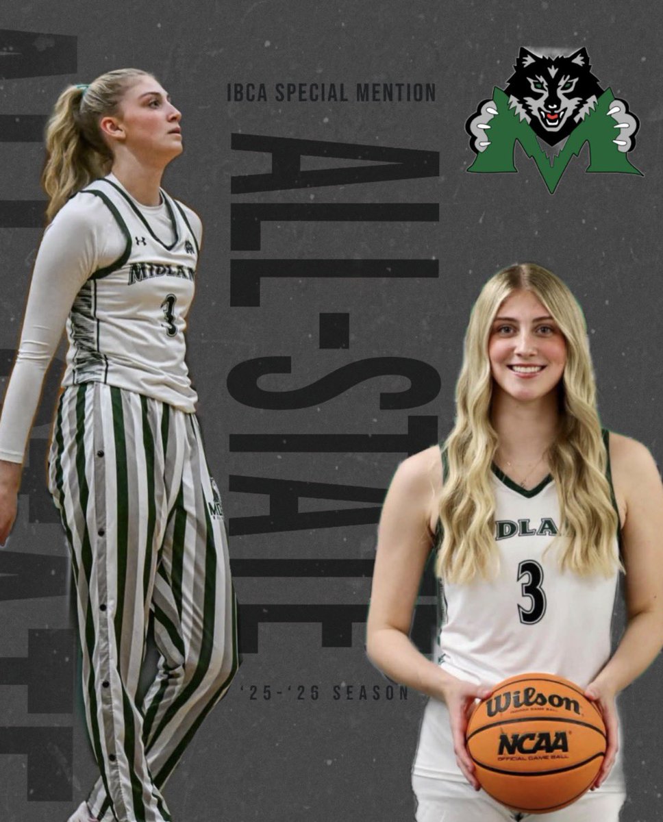 Congratulations to Anna McGlasson on being voted by the IBCA representatives to the Special Mention All-State Team!! Congratulations and well deserved!!