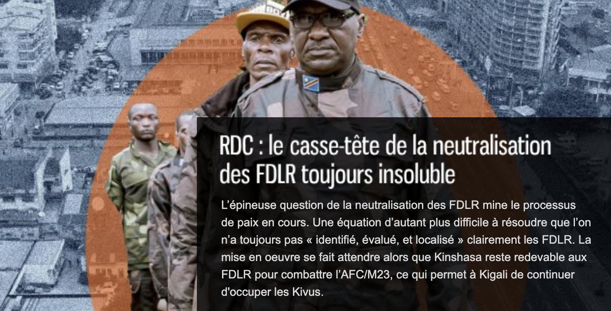 afrikarabia's tweet photo. 🔴🇨🇩#RDC : le casse-tête de la #neutralisation des #FDLR toujours insoluble. Un article à lire sur 👉 https://t.co/EA3SG7YAV3 https://t.co/MSvzwcT8o7