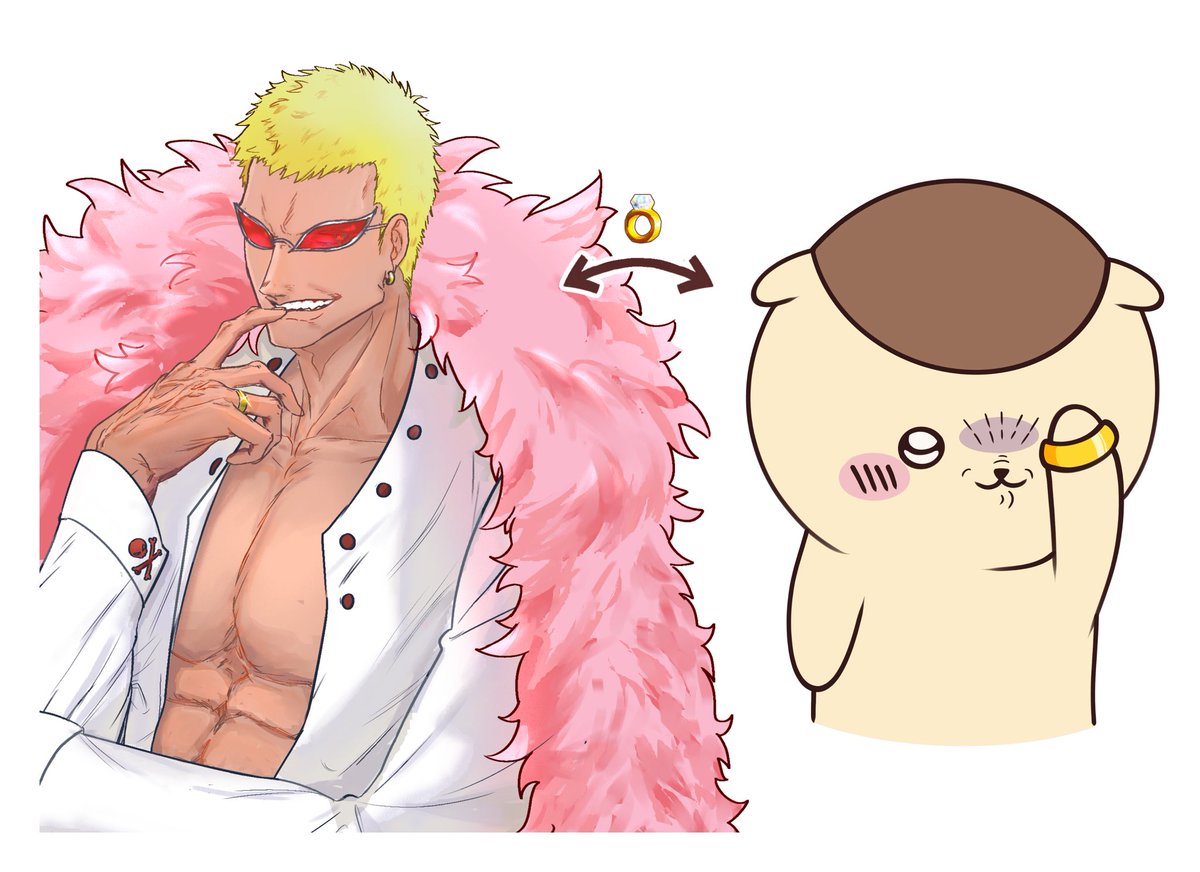 PANDAH991's tweet photo. Hope me and my hg are not too late for the meme lol #Deadpool #Marvel #MCU #chiikawa #kurimanju #ONEPIECE #doflamingo #adventuretime #lemongrab https://t.co/k3kdj2dLQ2