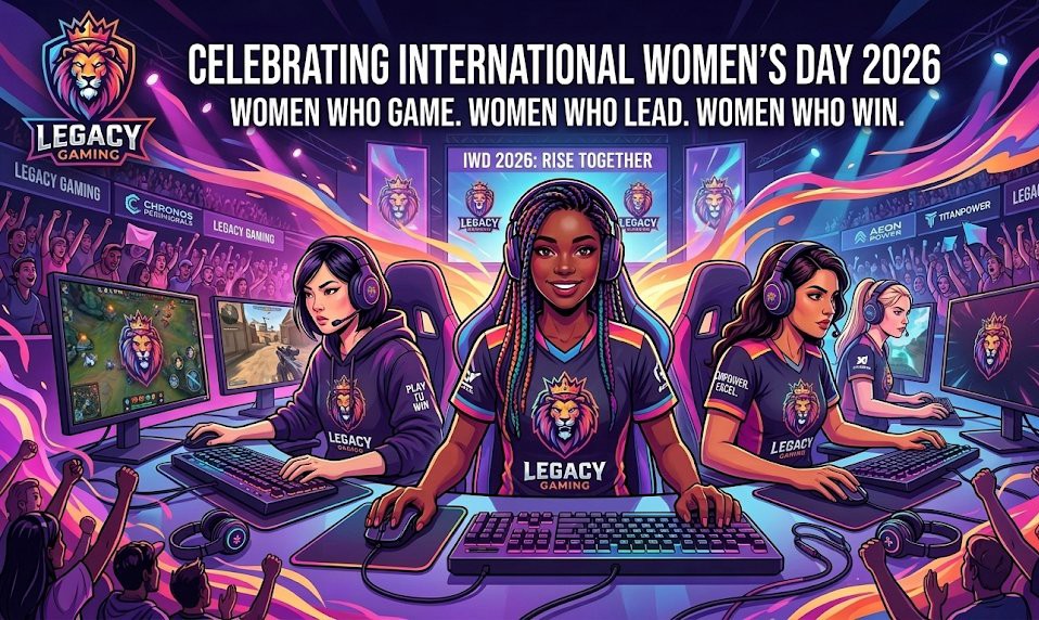 GG to all the women who game, lead,and win!. Today, and every day, we celebrate the incredible competitors rewriting the rules and shaping the future of esports.
​Your talent, passion, and skill elevate the game for everyone. Let’s keep rising together. 
​#InternationalWomensDay