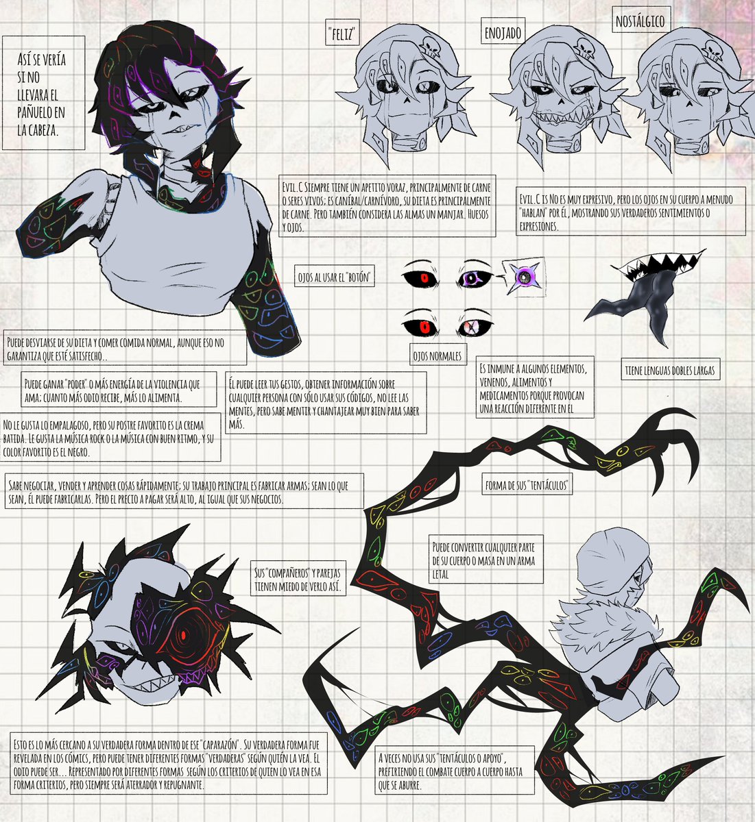 0verKill404's tweet image. There's still some information missing, but I didn't want to overwhelm you with too much; the missing data will be revealed in comics. 😙 #undertaleAU #xtale #EvilC