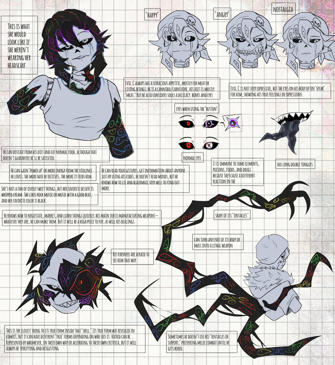 0verKill404's tweet image. There's still some information missing, but I didn't want to overwhelm you with too much; the missing data will be revealed in comics. 😙 #undertaleAU #xtale #EvilC