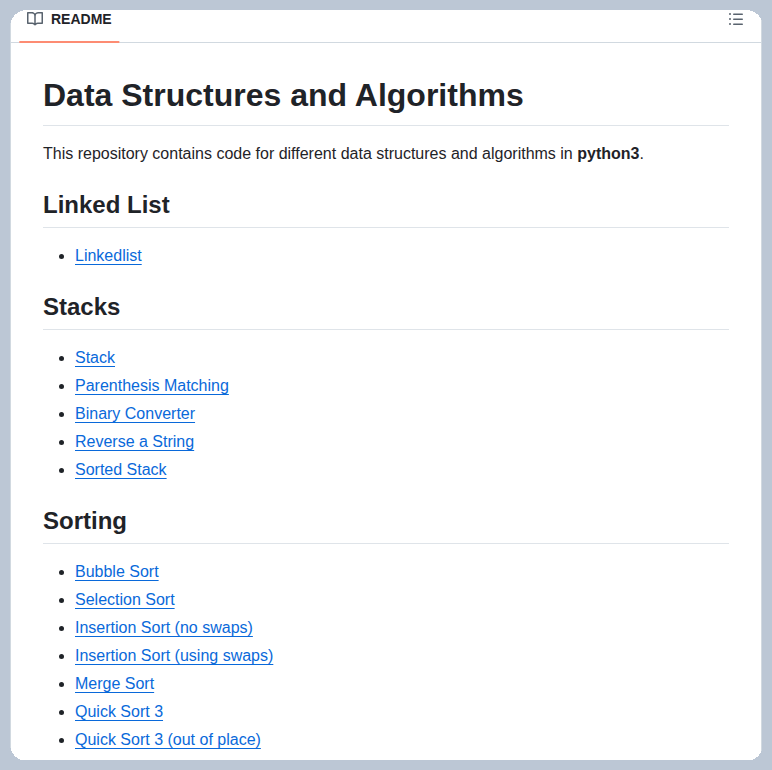 Python implementations of data structures and algorithms https://t.co ...