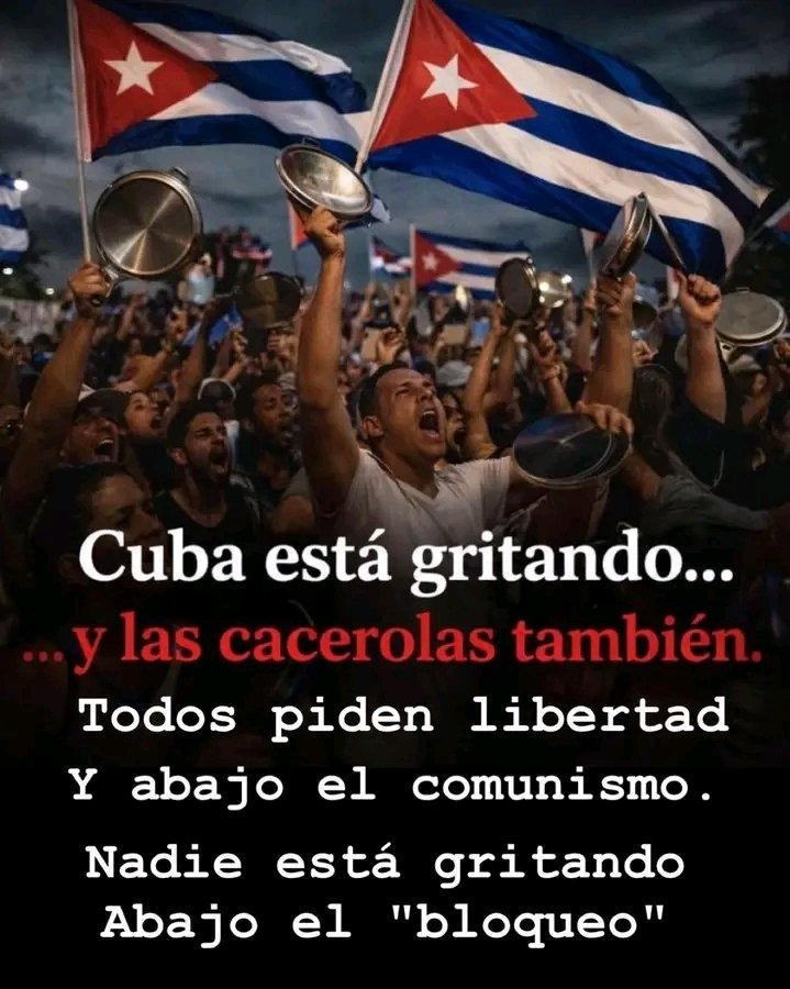 Toda #Cuba quiere libertad. Menos los dirigentes!