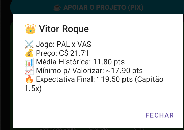 Scartolaia's tweet photo. Estava desenvolvendo uma atualização e o app deu essa expectativa kkkkkk será que vai mitar? KKKKKK https://t.co/ai5kvs6iJB
