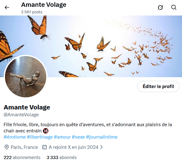 Amante Volage tweet media