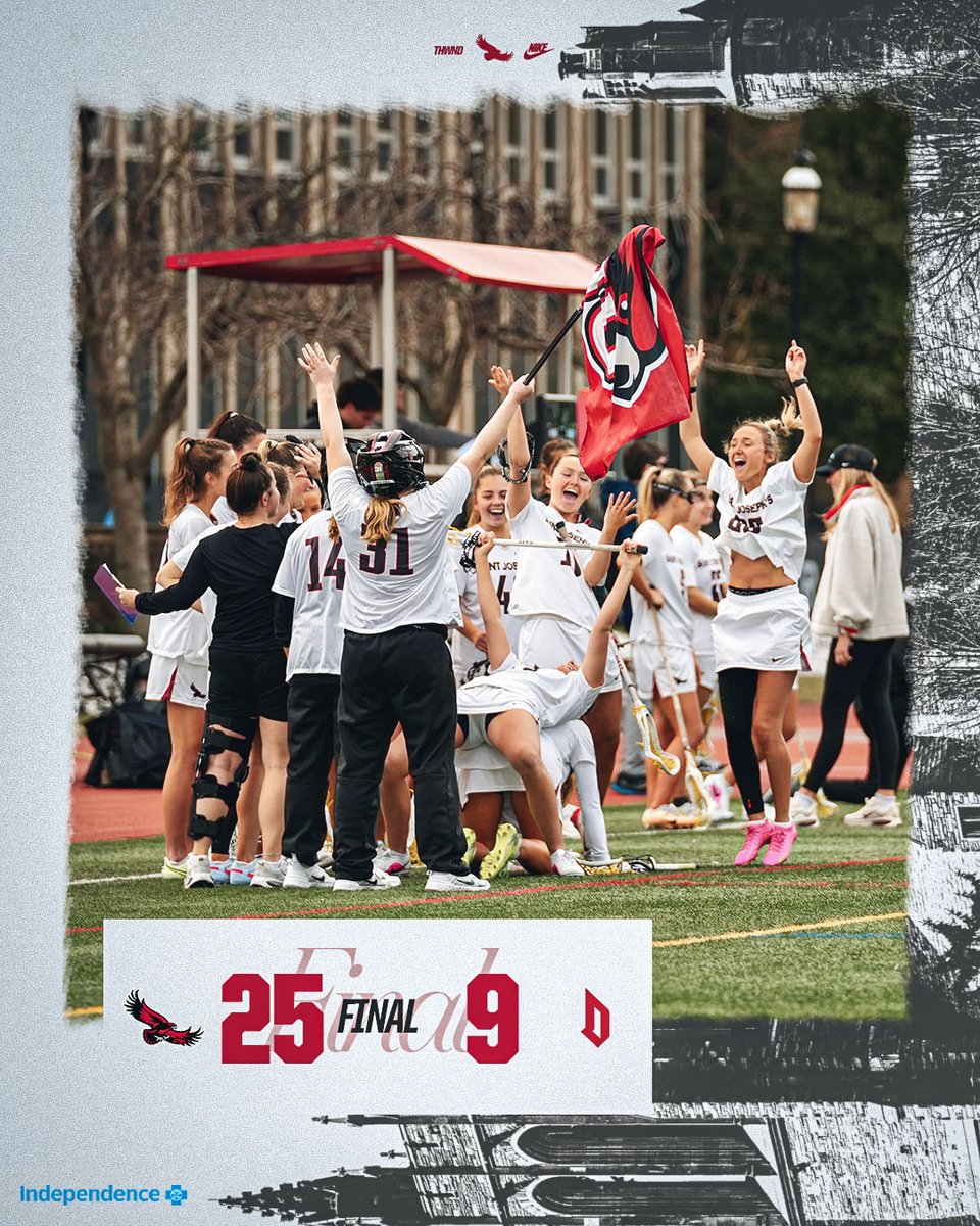 SJUHawks_WLax's tweet photo. Statement made 👊

#THWND https://t.co/s0fOjJXt5L