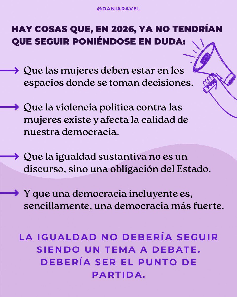 💜 A lo largo de las últimas décadas se han impulsado reformas, políticas públicas y acciones institucionales para garantizar una mayor participación de las mujeres en la vida pública. Sin embargo, los desafíos persisten y requieren mantener el compromiso con una democracia justa