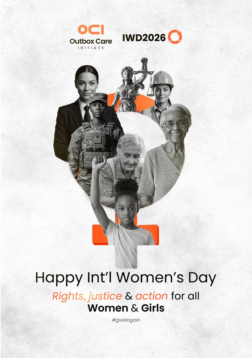 outboxcares's tweet photo. Today, we celebrate the unbreakable spirit of women and girls everywhere. True empowerment begins with rights that are respected and protected, Justice that is swift and Action that transforms lives. 

To every woman and girl, your story matters.

Happy International Women's Day! https://t.co/9wVEHEwu6F