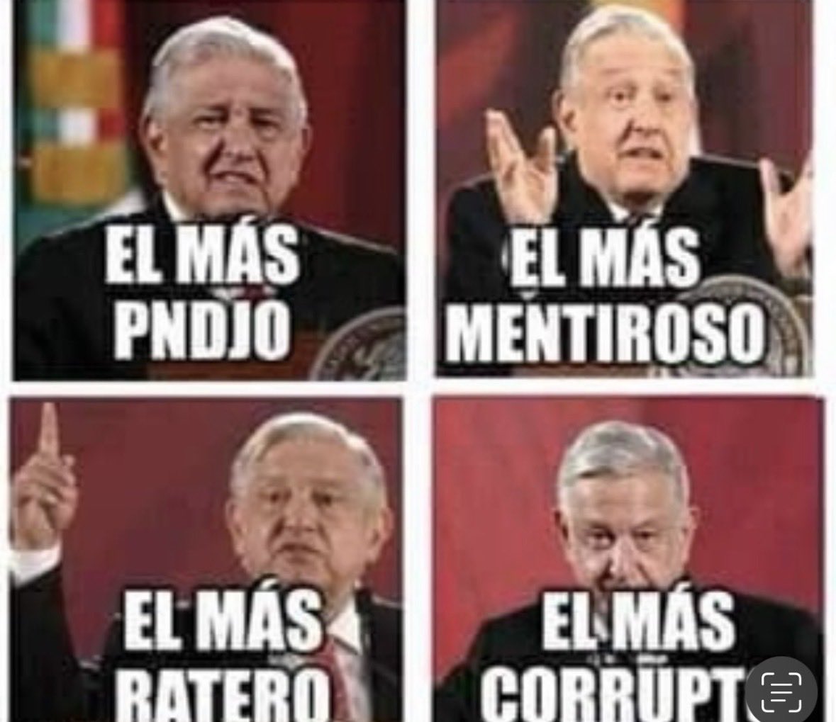 En los 6 años q AMLO fue presidente de México sus principales Virtudes Cualidades 
Fueron 
La Mentira 
La Corrupción 
Ser un Ratero 
Ser un Pendejo
Rt 
Si tu también viste esas virtudes y cualidades en AMLO