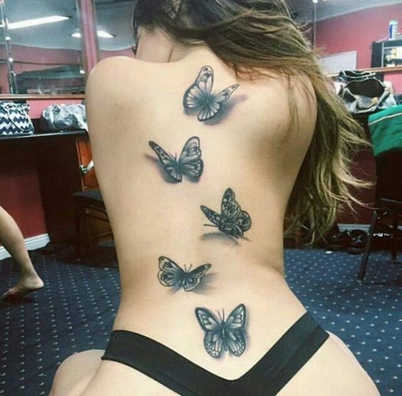 When a woman has slept with too many men, a butterfly tattoo appears on her body.
