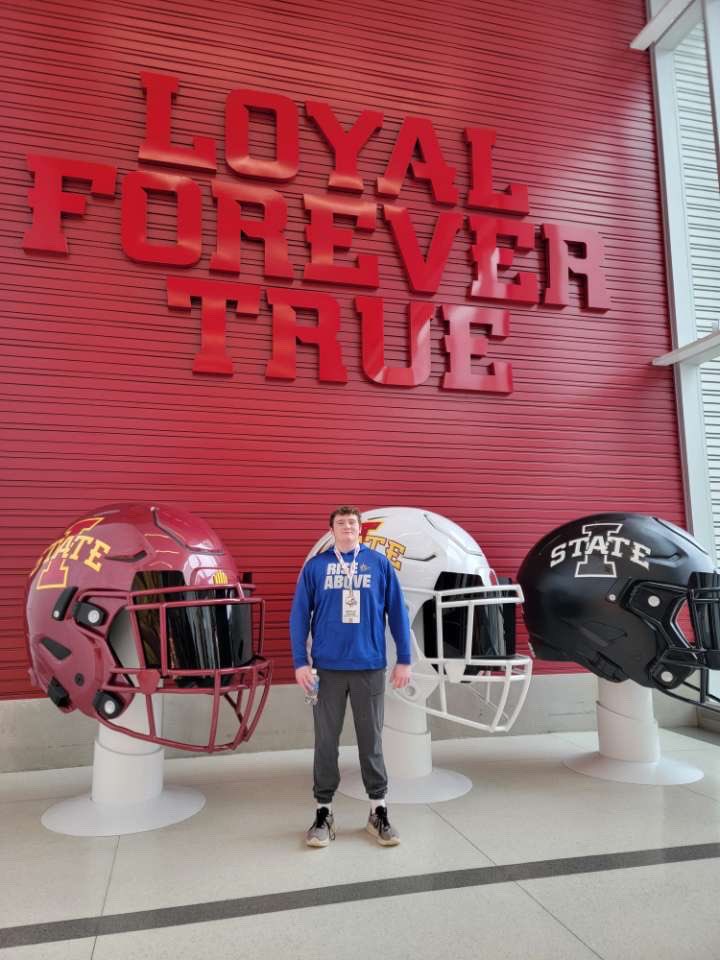 I had an Amazing time this weekend at Iowa State! Excited to get back on campus soon! 
<a href="/CoachThornton61/">Jake Thornton</a> <a href="/Coach_Roehl/">Coach Tyler Roehl</a> <a href="/ISURogers3/">Jimmy Rogers</a> <a href="/CoachHestness/">Seth Hestness</a> <a href="/CoachRobGrande/">Rob Grande</a> <a href="/MJ_NFLDraft/">Mark Johnson</a> <a href="/AllenTrieu/">Allen Trieu</a> <a href="/OLMafia/">OL MAFIA</a>