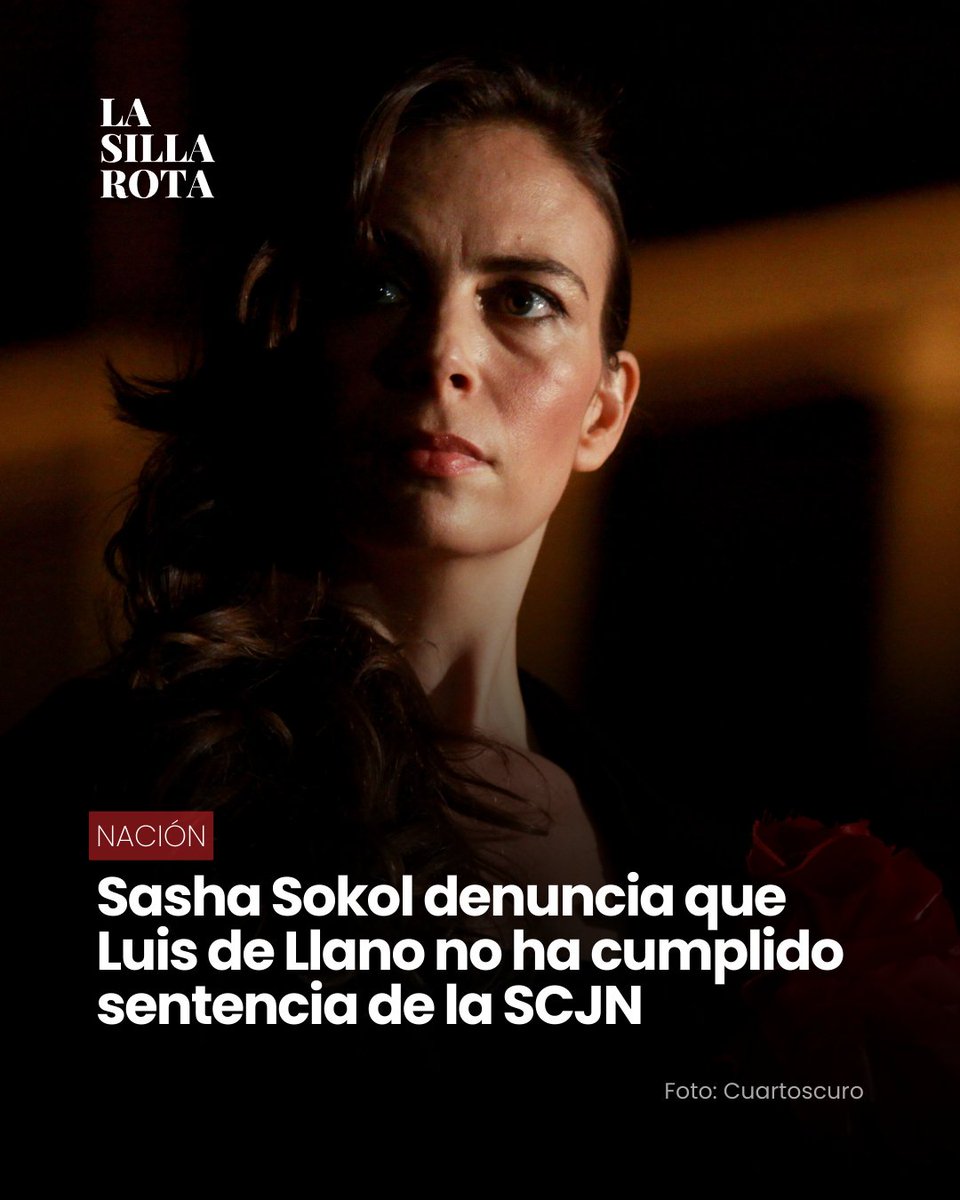 lasillarota's tweet photo. 🎤🟣 En el marco del Día Internacional de la Mujer, la cantante Sasha Sokol denunció que el productor Luis de Llano aún no ha cumplido con la sentencia emitida por la Suprema Corte de Justicia de la Nación.

La artista recordó que han pasado cuatro años desde que hizo pública su denuncia y señaló que decidió volver a hablar del caso porque el silencio no cambia las cosas.

#8M #SashaSokol #Justicia #México 

Detalles 🔗https://t.co/6C7tImoOOZ