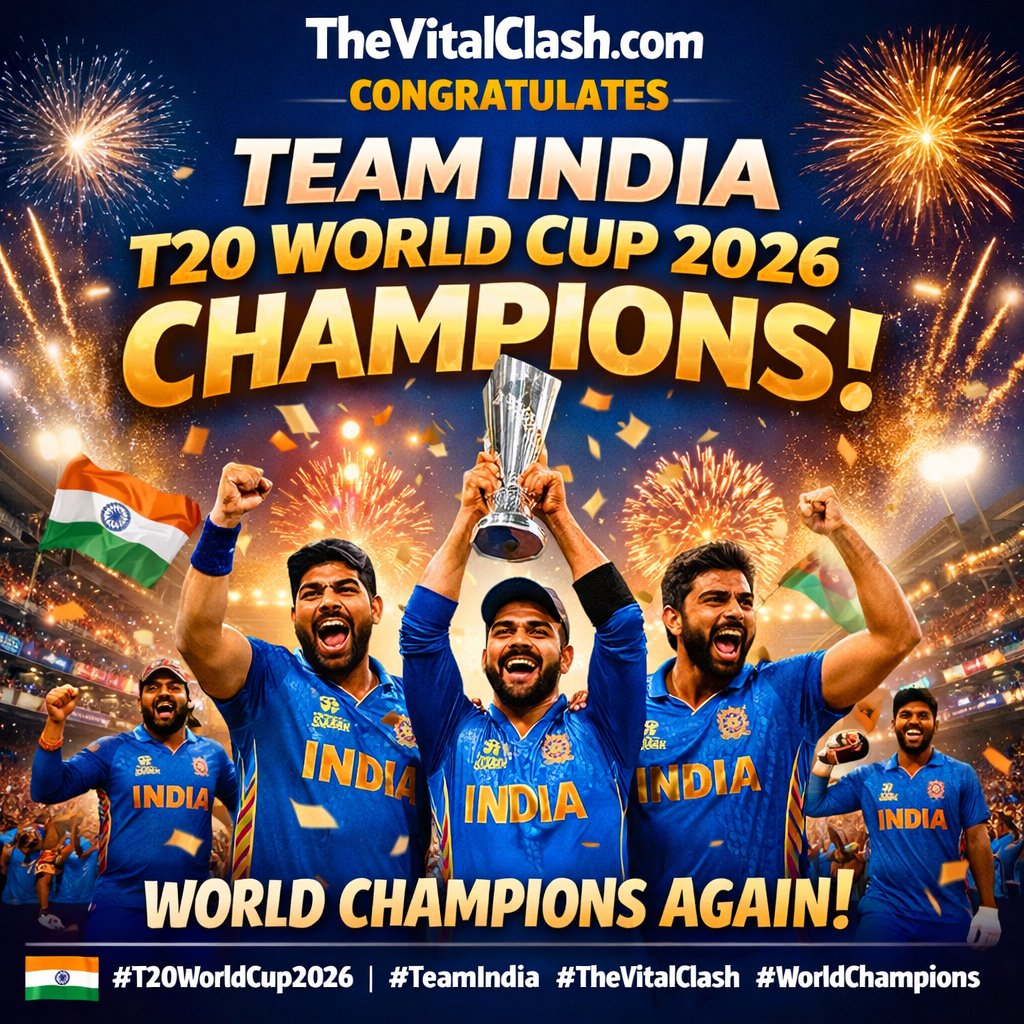 TheVitalClash's tweet photo. Congratulations Champions @surya_14kumar @Jaspritbumrah93 @IamSanjuSamson @IamShivamDube @hardikpandya7 @GautamGambhir 

https://t.co/7YnSEAlz4V https://t.co/gqeYgYH3wD