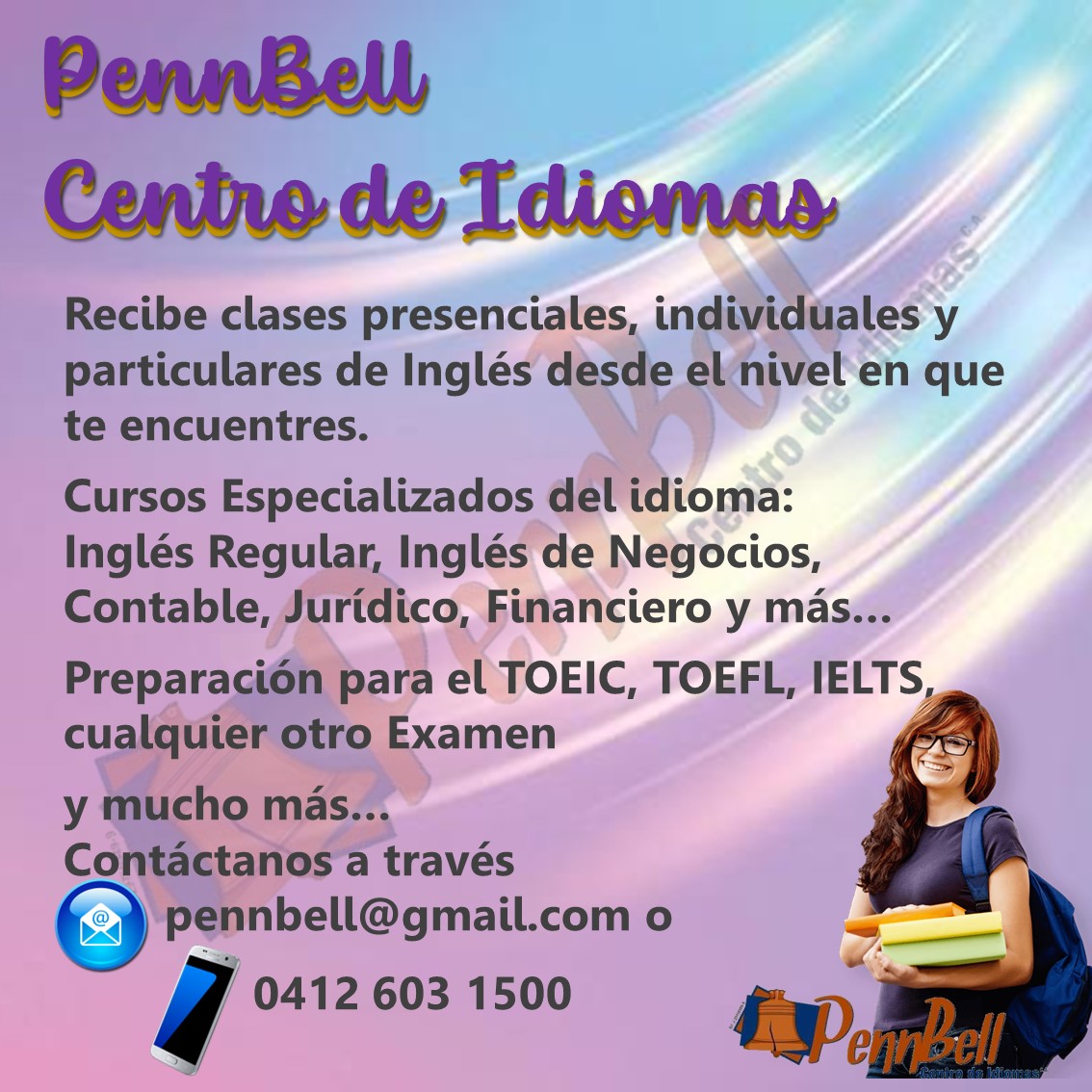 Amigos, necesito de su ayuda (un RT y me gusta). Tengo pocos alumnos en este momento y yo mantengo mi hogar. Mil gracias 🙏

🟣  Profesora de inglés certificada con más de 25 años de experiencia ofrece CLASES PARTÍCULARES DE INGLÉS ONLINE. HAY PROMOS 📌

#WhatsApp+584126031500