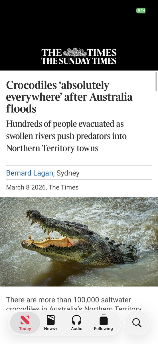 610ash's tweet photo. @bouta_nt Uk papers reporting crocs everwhere https://t.co/3LBdOtsY1g