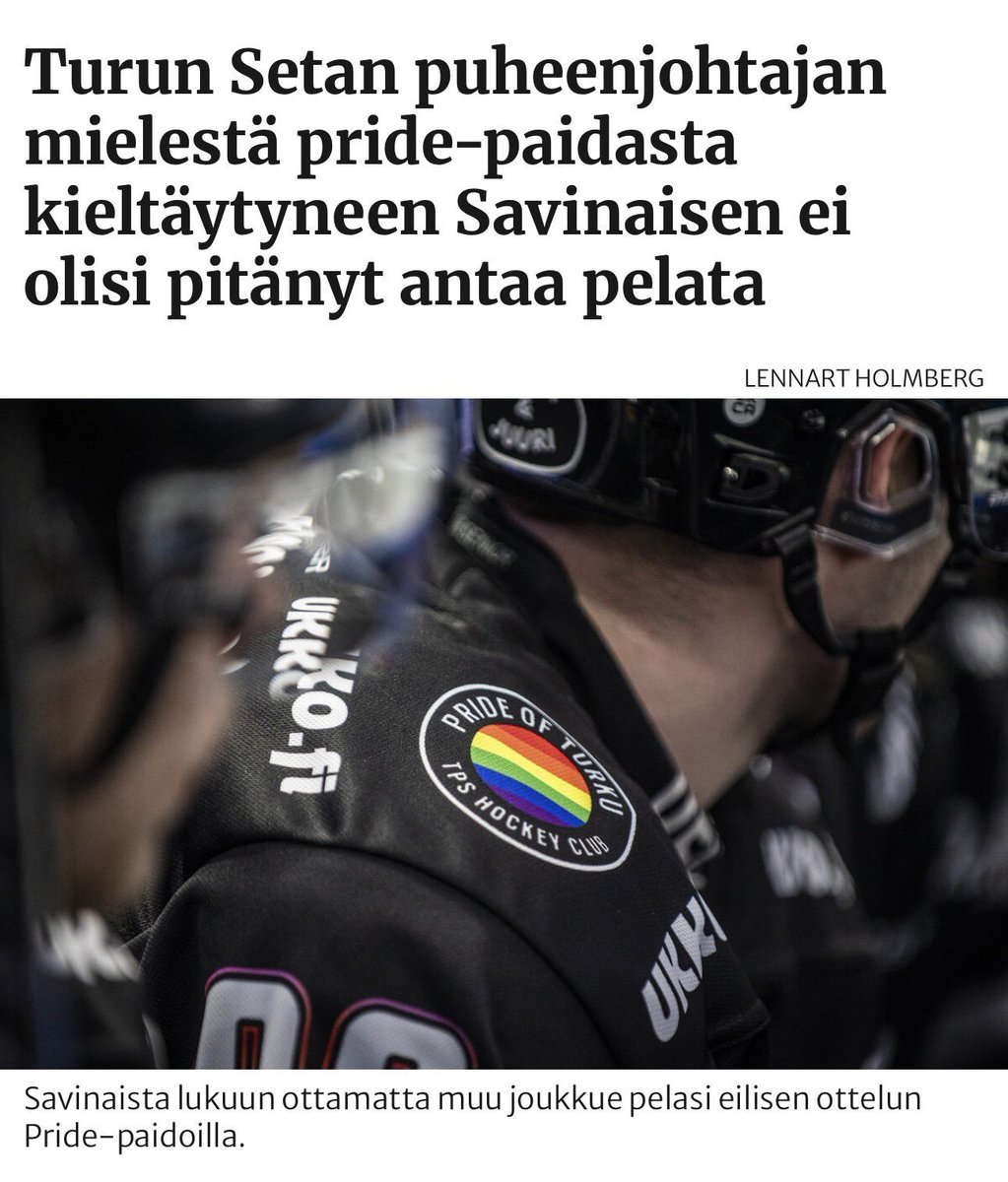 viren_matti's tweet photo. Natsi-Saksassa oli sama meininki. Jos ei pitänyt natsi-tunnuksia tai vastannut natsi-tervehdykseen, niin seurasi virkakielto ym. Kai yliopisto-opettajatkin joutuvat kohta pitämään Pride-kaulahuivia. Arkkipiispahan tekee sen käskemättä. https://t.co/F1tDZAaEce