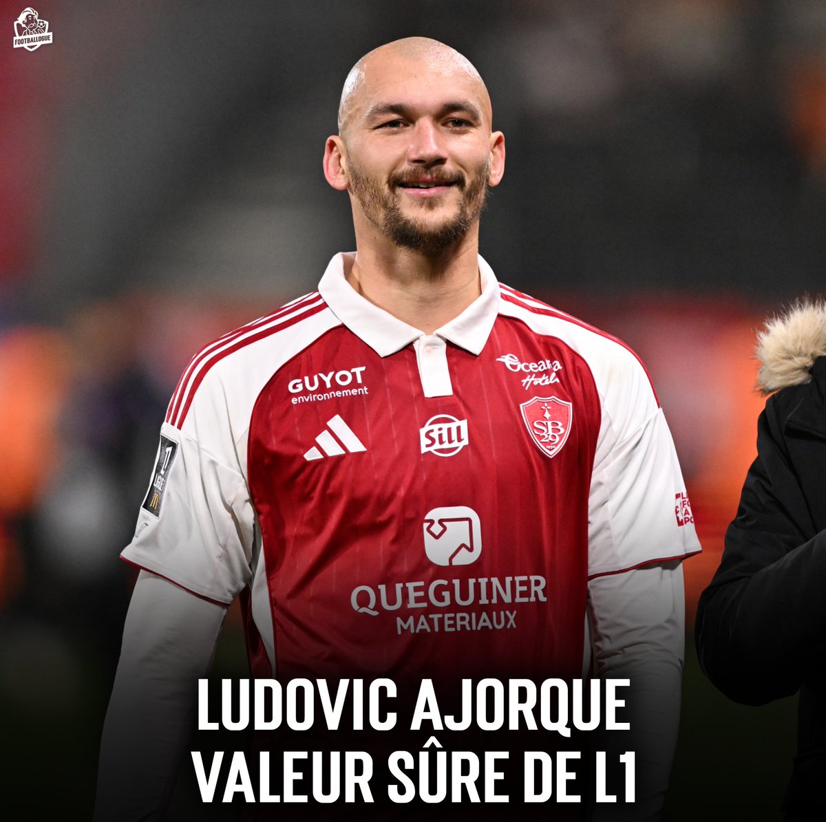Footballogue's tweet photo. Ludovic Ajorque (32 ans) : 𝗟𝗘 𝗕𝗢𝗡 𝗝𝗢𝗨𝗘𝗨𝗥 𝗗𝗘 𝗟𝗜𝗚𝗨𝗘 𝟭 𝗣𝗔𝗥 𝗘𝗫𝗖𝗘𝗟𝗟𝗘𝗡𝗖𝗘 ! 🫡🇫🇷

𝙎𝙚𝙨 𝙨𝙖𝙞𝙨𝙤𝙣𝙨 𝙙𝙖𝙣𝙨 𝙡'𝙚́𝙡𝙞𝙩𝙚 𝙙𝙪 𝙛𝙤𝙤𝙩 𝙛𝙧𝙖𝙣𝙘̧𝙖𝙞𝙨 𝙚𝙣 𝙘𝙖𝙧𝙧𝙞𝙚̀𝙧𝙚 :

2018-19 : 9⚽️ / 1🎯 (Strasbourg)
2019-20 : 8⚽️ / 5🎯 (Strasbourg)
2020-21 : 16⚽️ / 4🎯 (Strasbourg)
2021-22 : 12⚽️ / 7🎯 (Strasbourg)
2022-23 : 1⚽️ / 0🎯 (Strasbourg, départ en janvier)

2024-25 : 13⚽️ / 3🎯 (Brest)
2025-26 : 7⚽️ / 7🎯 (Brest)

Il a toujours au moins sa dizaine de buts et ses quelques passes D par saison en plus de son grand apport dans le jeu, il fait partie de ce genre de super joueur à avoir dans son équipe !