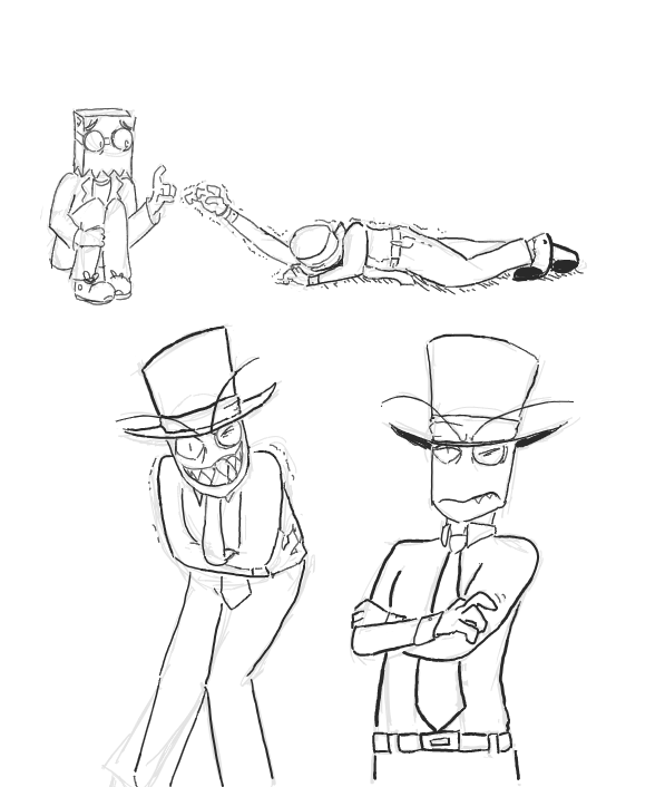 Queen_Destiny28's tweet photo. some black hat doodles I made eariler :3 https://t.co/fQMJoT6L1K