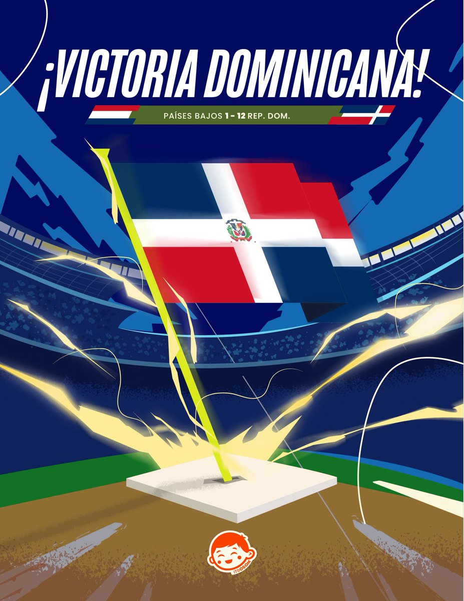 itsosom's tweet photo. Llegó la segunda victoria para República Dominicana en el WBC 12 a 1 frente a Países Bajos. https://t.co/e5lu8Y0yyz
