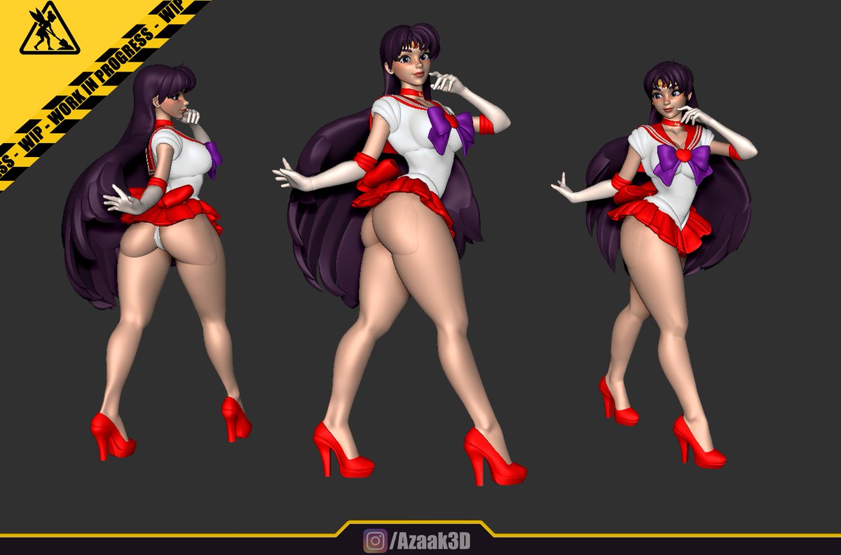 #Sailor #Mars First pose wip!!
Reward of March along with the Hell Vixens Catgirl and Shantae!

patreon.com/posts/sailor-m…