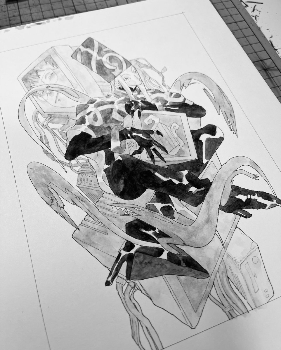 実は以前合同展でイラストのみで出していた『むじなの密教』を海外の雑誌に短編漫画として載せてもらうことになりました

自分もこう言った形態が初めてなのでドキドキしてます、どんな感じになるのかな〜 