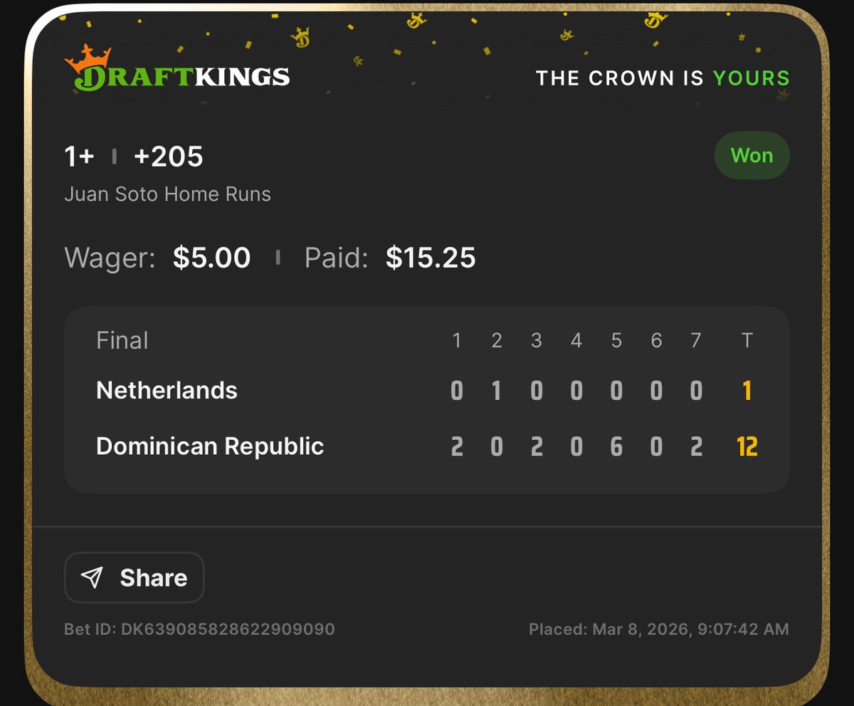 I mean…. Dude won it for me. Why not win it for you!?

‼️ Giveaway time ‼️ 

$15.25 going to someone who likes comments their cashapp/venmo and retweets this post. I’ll go back to this post and pick someone. 🫡☘️