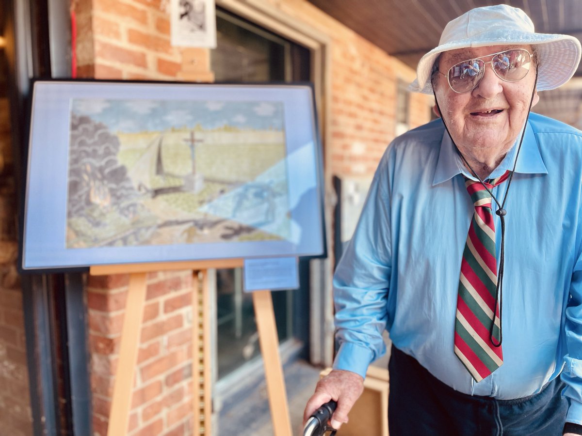 TJGodden's tweet photo. I’m very sorry to have to share the news that Richard passed away yesterday. It was an honour to have known him for the last few years of his eventful life. Another of the voices of the Normandy summer of 1944 fades away into memory. #ww2 #veteran https://t.co/ikadzyt5M8