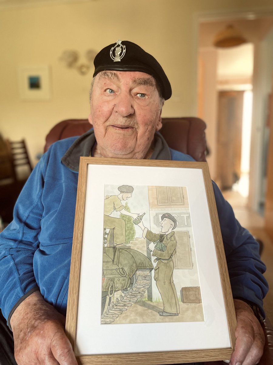 TJGodden's tweet photo. I’m very sorry to have to share the news that Richard passed away yesterday. It was an honour to have known him for the last few years of his eventful life. Another of the voices of the Normandy summer of 1944 fades away into memory. #ww2 #veteran https://t.co/ikadzyt5M8