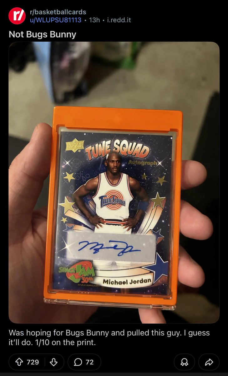 ChrisSportsCard's tweet photo. @HobbyLaw It’s funny I see this after seeing a post on Reddit from someone pulling an auto! 

https://t.co/dLtpYxc8Fk https://t.co/T59Hgf3nUZ