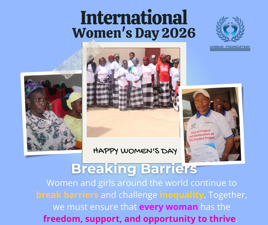 International Women’s Day 2026

Today, we celebrate the strength, resilience, and achievements of women everywhere. Let us continue to stand together to create a world where every woman and girl can learn, lead, and live with dignity and equal opportunity.
#InternationalWomensDay