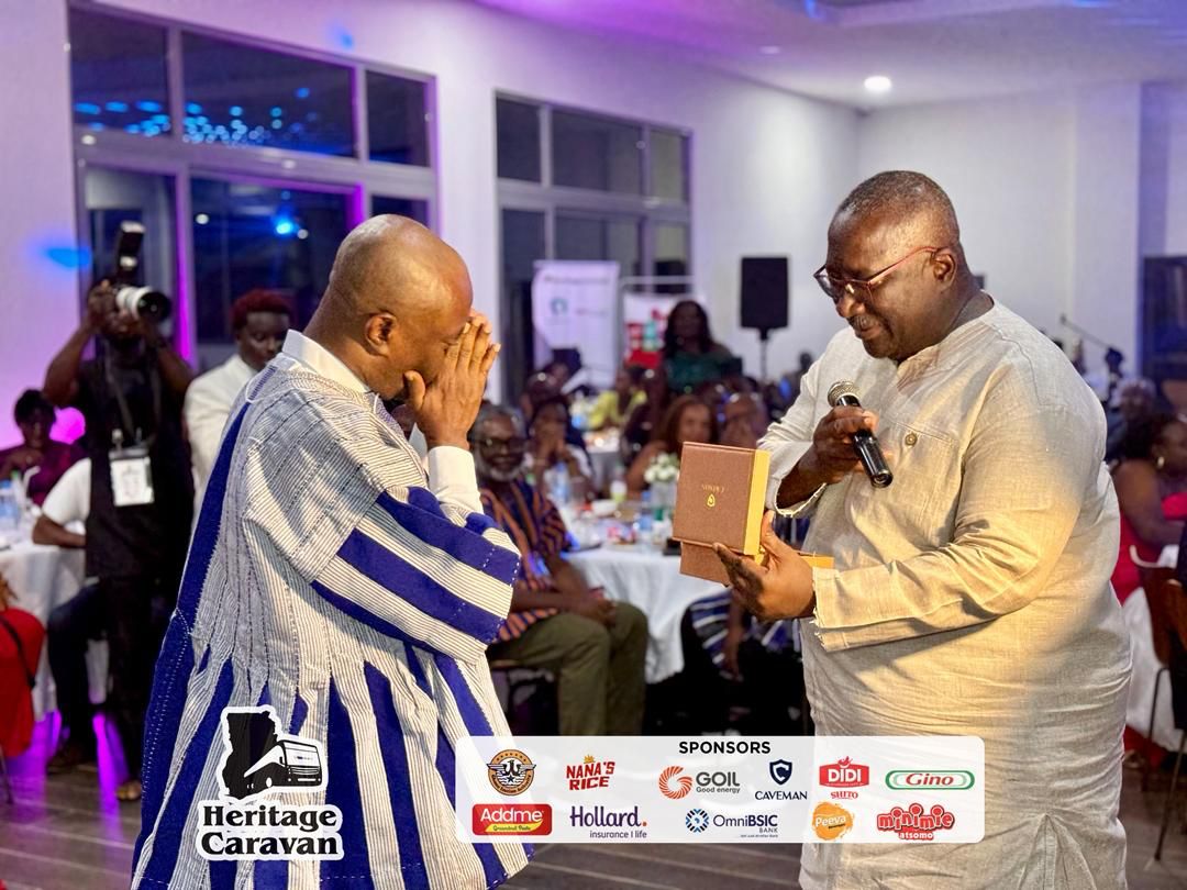 Channel1TVGHA's tweet image. A special moment on the Caravan! ✨ Some devoted Caravanites were surprised with branded Caveman Watches in appreciation of their years of loyalty — and the smiles and tears said it all. ⌚️💫

#Day7 #HeritageCaravan #HeritageCaravanAt10 #HeritageCaravan2026 #HeritageMonth2026