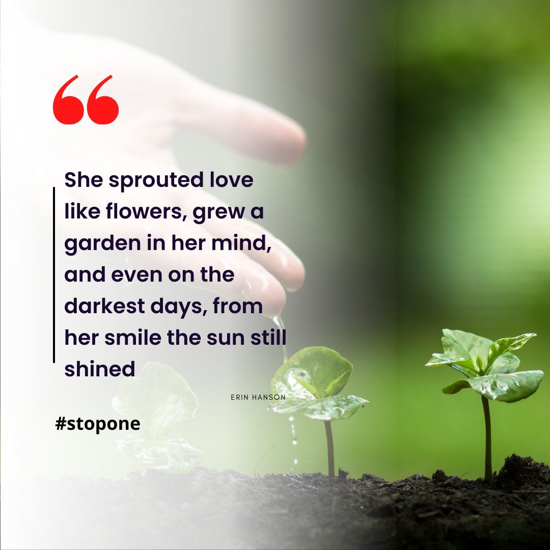 StopOne_suicide's tweet photo. Be sure you are watering the garden of your mind with seeds of hope! Inner growth takes time, but like every gardener knows, the outcome is worth the wait.

Visit the website and watch a training. YOU can be the one to #StopOne

#mentalhealth https://t.co/URnCZjnslM