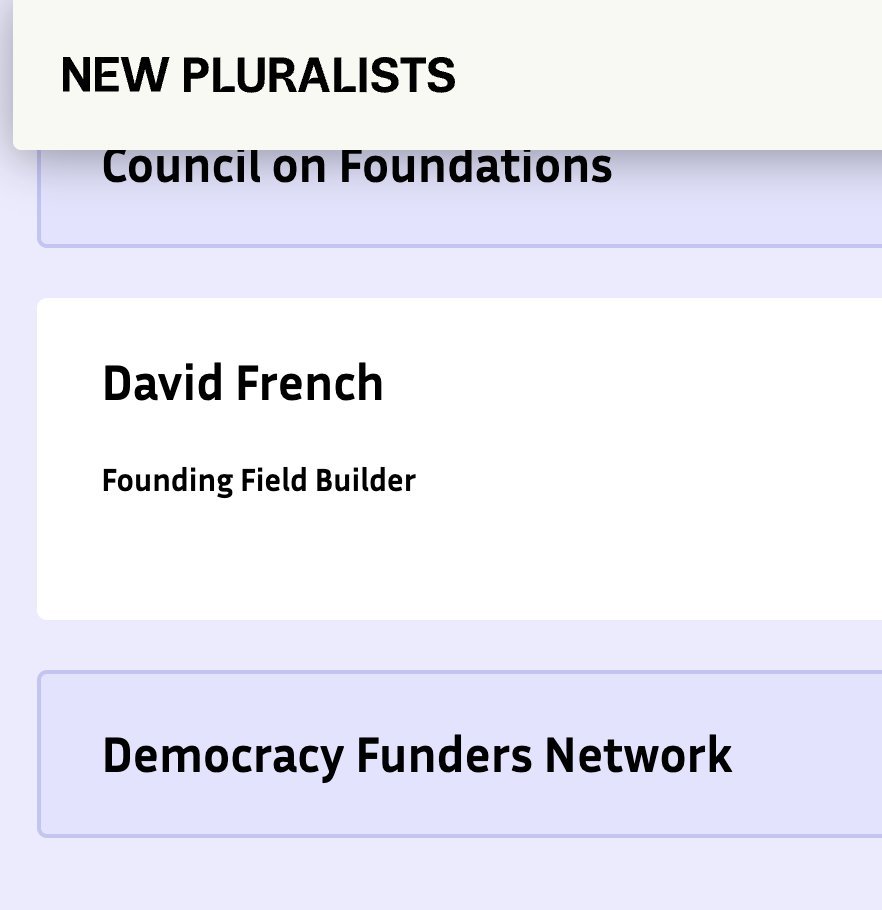 <a href="/DavidAFrench/">David French</a> Hello Mr. French, 

Your "conservative" columns illustrate the real divide more clearly than you seem to intend. The line today is not between left and right, but between those who continue to defend institutions that have lost their coherence and those who want to return to the