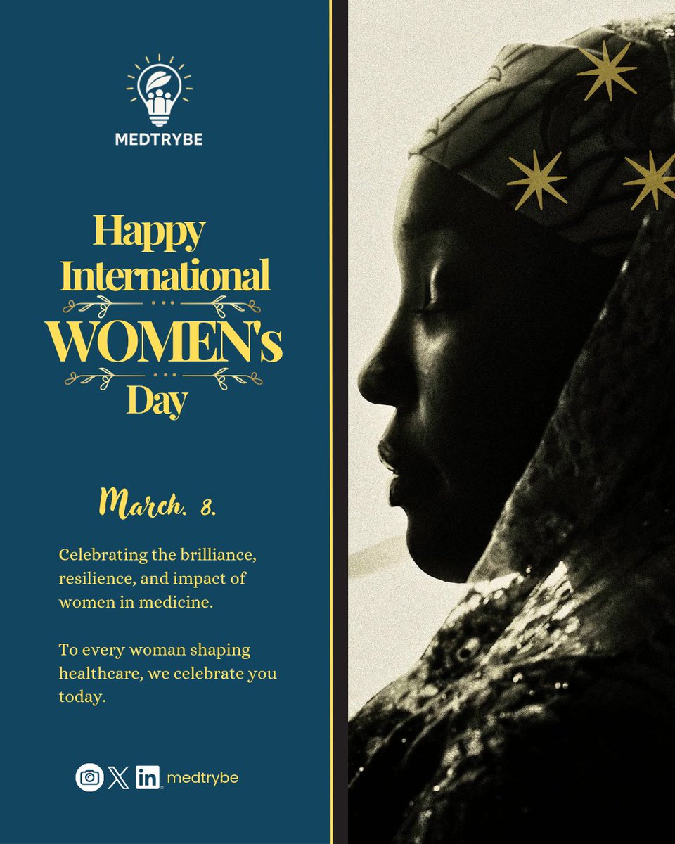 medtrybe's tweet photo. Happy International Women's Day! 🎉 🎉 

Today, we celebrate the incredible women who inspire us and break barriers. Your strength, resilience, and achievements are the driving force behind positive change.

Cheers to you, today and every day!🤍✨

#InternationalWomensDay2026 https://t.co/I81YsEFaGD