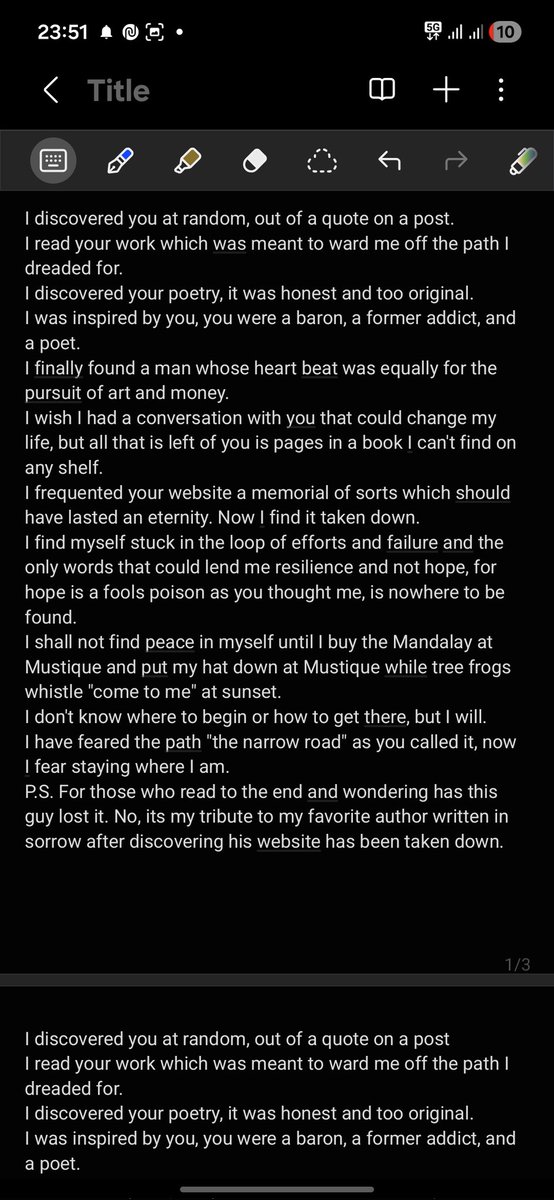 This is my tribute to <a href="/FelixDennis/">The Felix Dennis Foundation</a>. Ditch all self help books and read him. You will be better off.