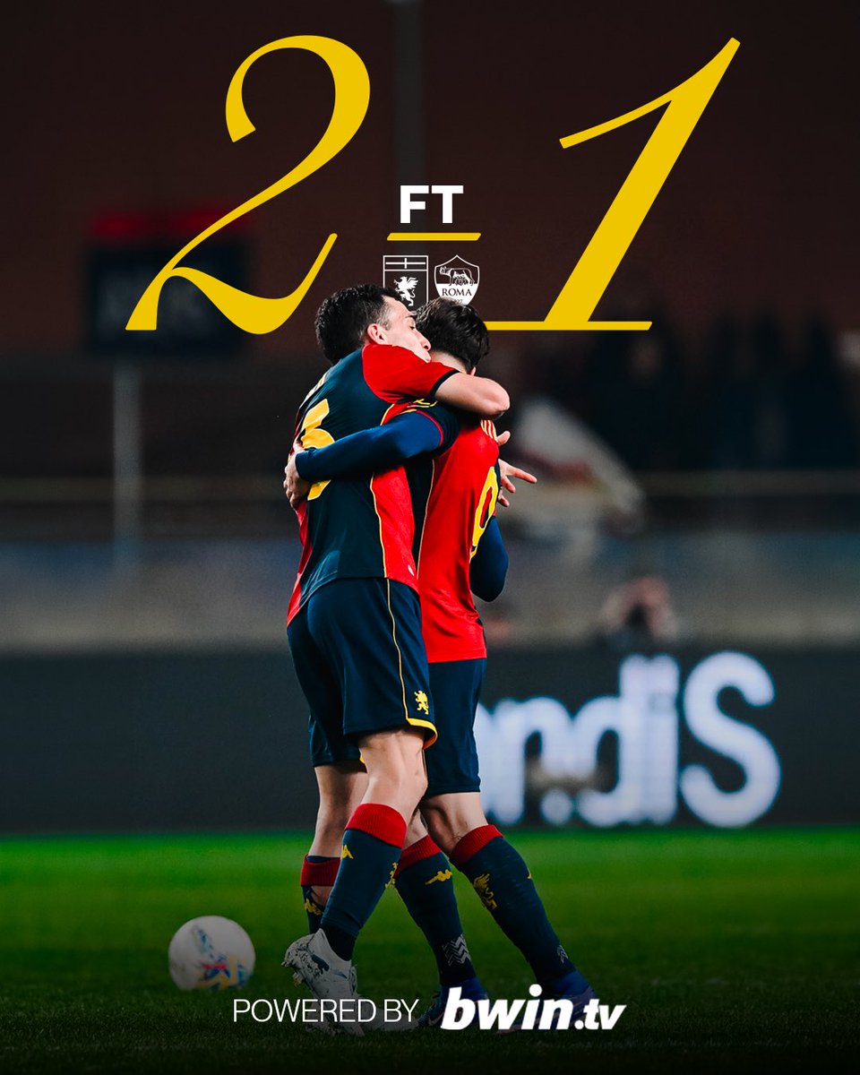 ⏹️ FT | Genoa 2-1 Roma