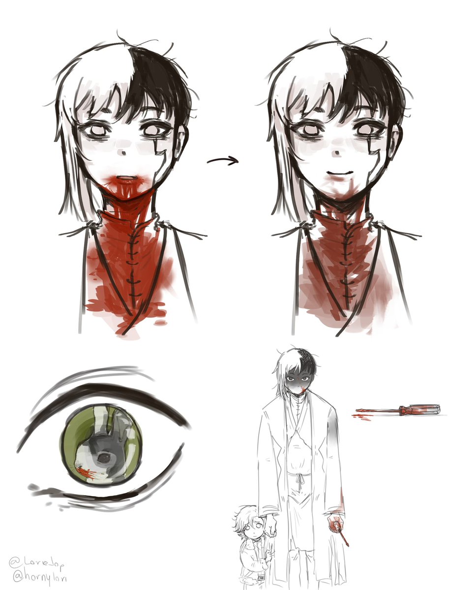 hornylori's tweet image. Okei, como ando enferma me tome un descanso y por fin terminé de leer el ep 20 de EoC 😭😭 pase por muchas emociones. Hice estos bocetos hace unos días en clase, pero quería terminar de leer antes de publicarlos. @sweetteasofiya (me equivoqué en la herida del brazo) #DrSTONE #Gen