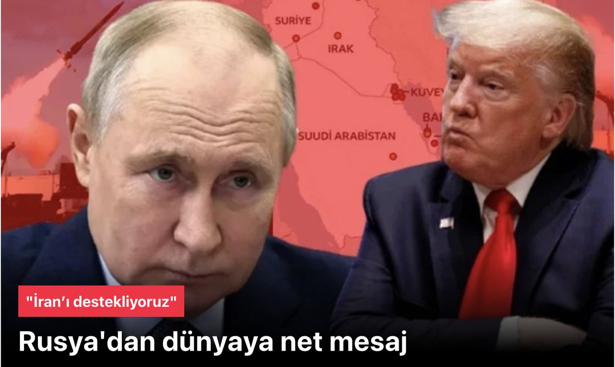 Rusya'da dünyaya net mesaj! Tarafsız değiliz diyerek açıkladılar: "İran’ı destekliyoruz" nethaberler.com/haber-rusyada-…