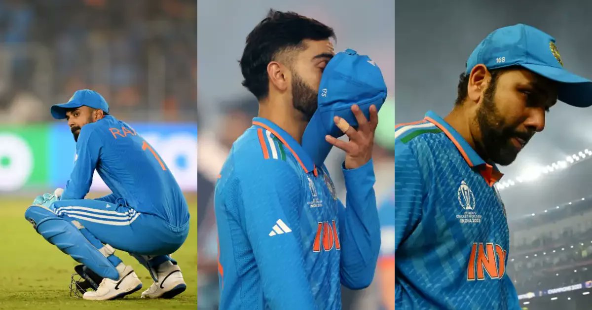 inad_dy's tweet photo. Trophies will come and go, but the heartbreak of 19 November 2023 is a scar every fan will remember.

#INDvNZ #Cricket #T20WorldCup https://t.co/U28UvGmfv1
