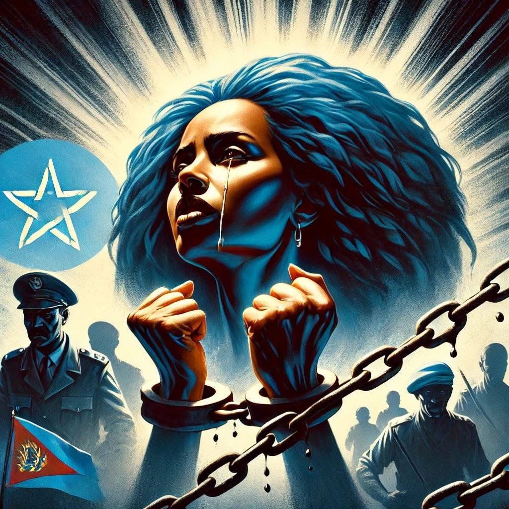 FBerhe30628's tweet photo. Eritreische Frauen verdienen Gerechtigkeit, keine Gefängnisse. #Ciham ist Jahre später immer noch inhaftiert. #PFDJ ist abgeschafft. #EBRF für Demokratie und Würde. #EBRF #RegimeChangeInEritrea #TransnationalRepression #BlueRevolution #Eritrea #NoMorePFDJTerror
@TiborPNagyJr https://t.co/klvgrg4JGf