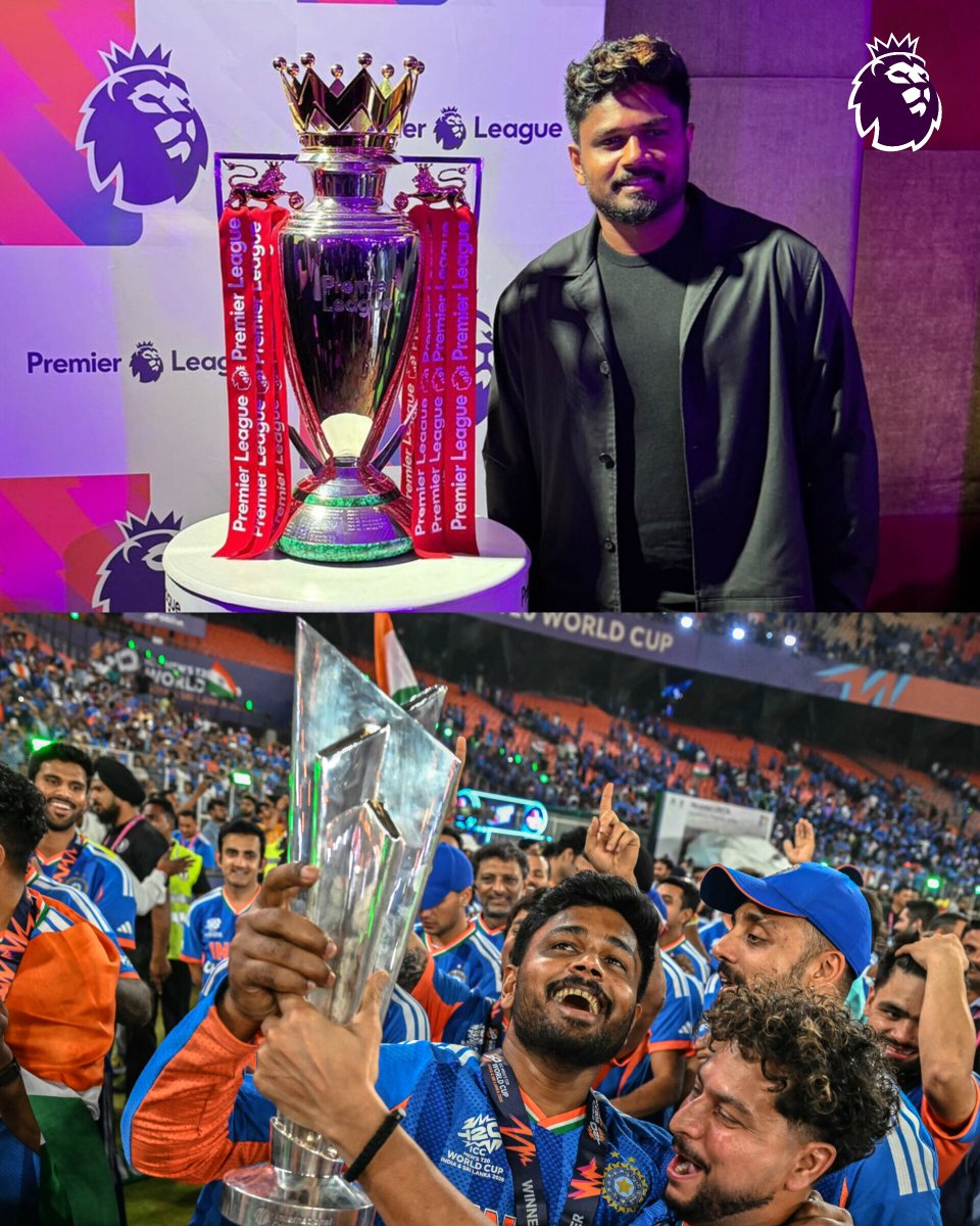 PLforIndia's tweet photo. Sanju Samson 🤝 Trophies 😍

#T20WorldCup https://t.co/FMEUTi7E0u
