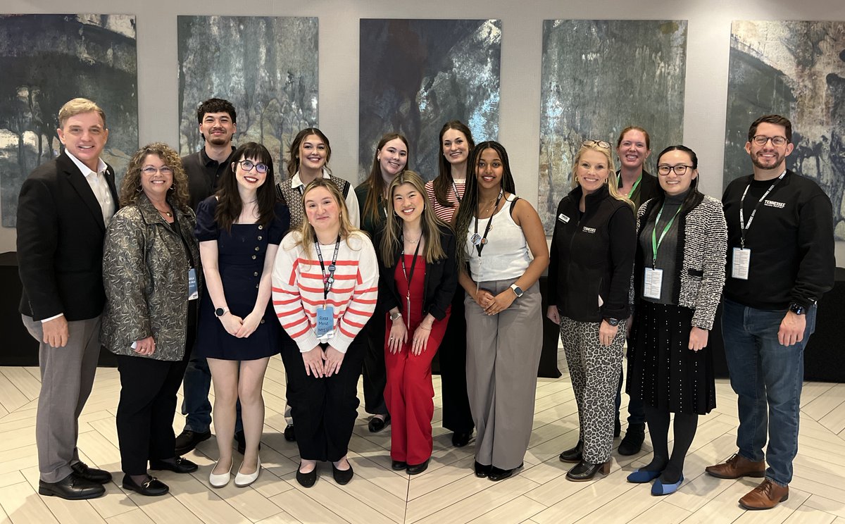 MTSUNews's tweet image. Five MTSU students represented the Tourism and Hospitality Management program at the Blizzard Reimagined 2026, a statewide conference of tourism industry partners. Congrats to Hannah Wallace, Tara Pickel, Angela Abbott, Gabe Soundara and Alexa Morse. #findYOURblue #mtsu