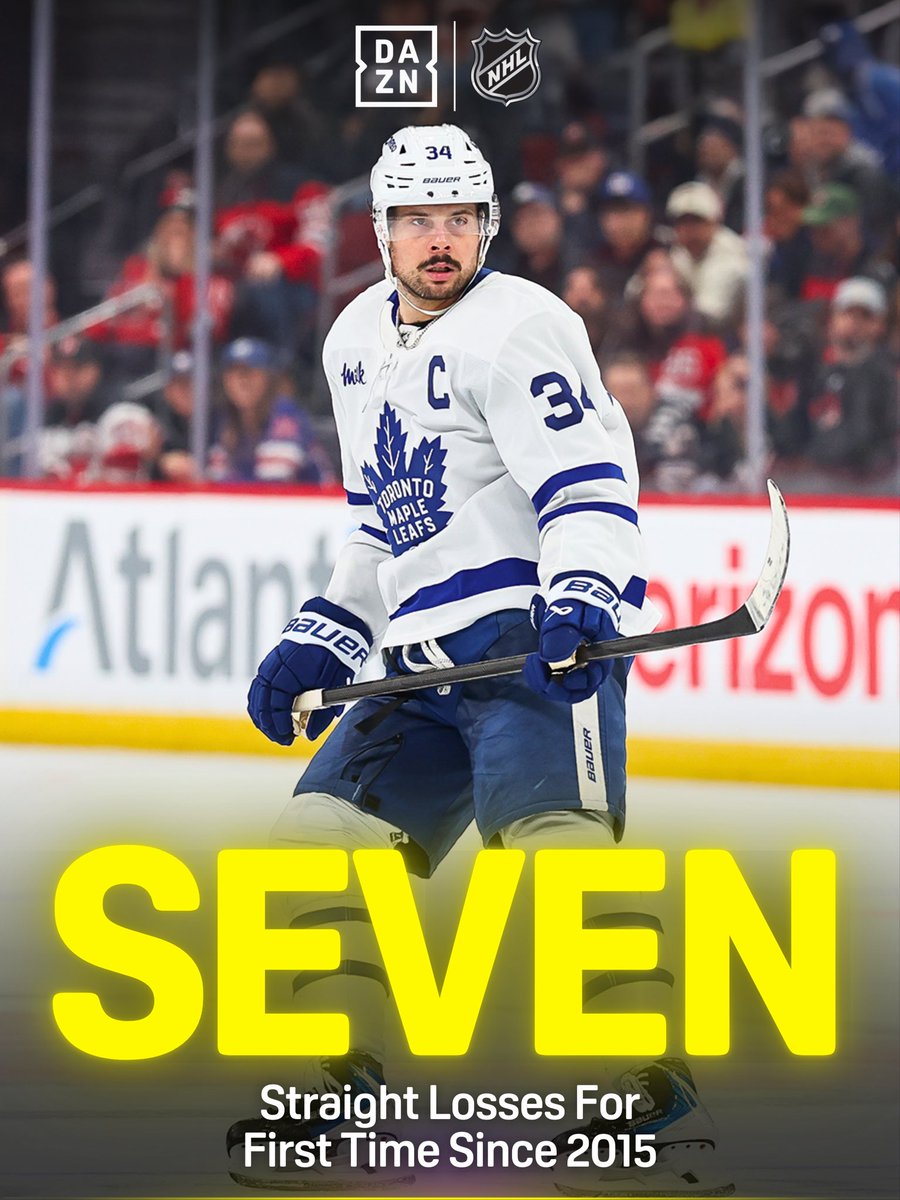 DAZN's tweet image. Tough time to be a Leafs fan 

#NHLonDAZN | #MapleLeafs | #NHL