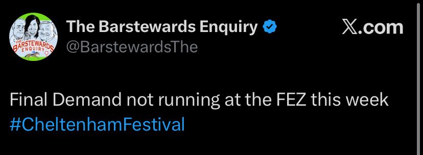 Off To The Races tweet media