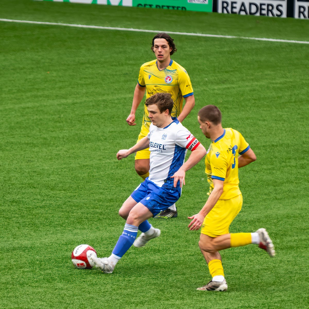 GomboczSteve's tweet image. Player action during the game Bury v Vauxhall Motors on 7/3/26. It was a hard game. #BuryFC #PartOfIt @whitebluearmy
@buryfcofficial #bfc140 #shakers