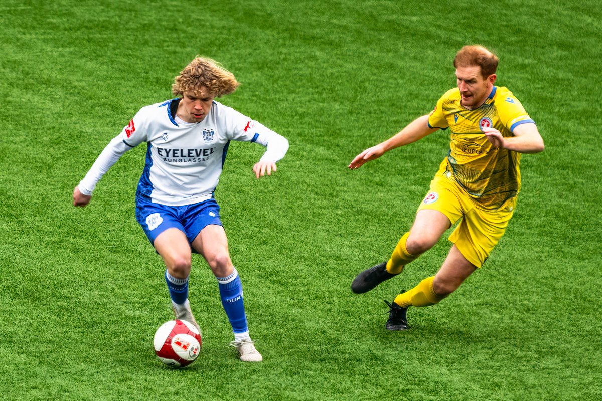 GomboczSteve's tweet image. Player action during the game Bury v Vauxhall Motors on 7/3/26. It was a hard game. #BuryFC #PartOfIt @whitebluearmy
@buryfcofficial #bfc140 #shakers