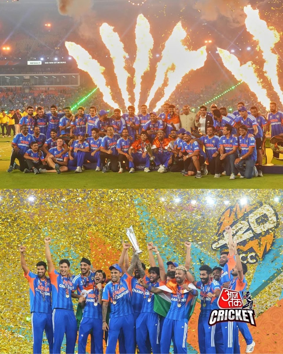 aksingh2589's tweet photo. भारत बना विश्व चैंपियन 🇮🇳🏆

टी-20 वर्ल्ड कप फाइनल में भारतीय टीम ने न्यूज़ीलैंड को हराकर इतिहास रच दिया है,इस जीत के साथ भारत ने तीसरी बार टी-20 वर्ल्ड कप का खिताब अपने नाम किया और लगातार दूसरी बार विश्व चैंपियन बना है..

इस गौरवशाली उपलब्धि पर पूरी टीम को हार्दिक बधाई व शुभकामनाएँ ||
#ChampionTeamIndia #T20WorldCup2026 बहुत ही गर्व, सम्मान और जश्न का पल।
भारत बना तीसरी बार T20 विश्व कप विजेता।
🇮🇳🏆🇮🇳🏆🇮🇳🏆🇮🇳🏆🇮🇳🏆🇮🇳🏆🇮🇳