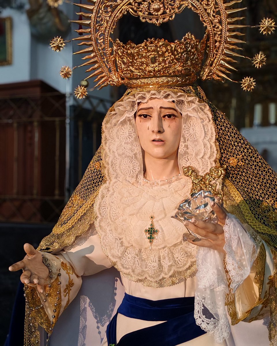 r_sanchezd's tweet photo. La Santísima Virgen de las Lágrimas para la Solemne Función en su honor. 

Hermandad de la Columna. 

Alcalá de los Gazules, 2026. https://t.co/4YSLZTq4Fa