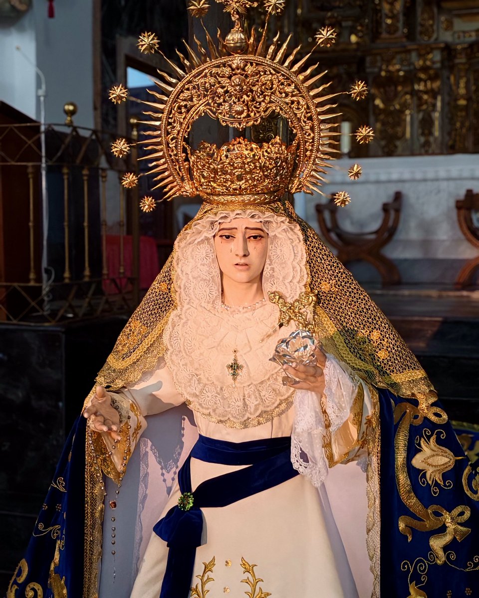 r_sanchezd's tweet photo. La Santísima Virgen de las Lágrimas para la Solemne Función en su honor. 

Hermandad de la Columna. 

Alcalá de los Gazules, 2026. https://t.co/4YSLZTq4Fa